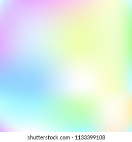 Pastel mesh modern background. Smooth foil blurred futuristic template. Bright hipster style backdrop. Softly delimited segments, sectors for info. Blank spectrum gradient printed products, covers.