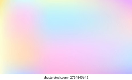 Fondo moderno de malla pastel. Lámina lisa borrosa Plantilla futurista. Fondo de estilo hipster brillante. Segmentos suavemente delimitados, sectores para información. Productos impresos en gradiente de espectro en blanco, cubiertas.