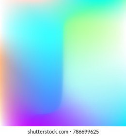 Pastel mesh modern background. Smooth blurred futuristic template. Bright hipster style backdrop. Softly delimited segments, sectors for info. Blank spectrum gradient for printed products, covers.