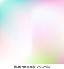 Pastel mesh modern background. Smooth blurred futuristic template. Bright hipster style backdrop. Softly delimited segments, sectors for info. Blank spectrum gradient for printed products, covers.