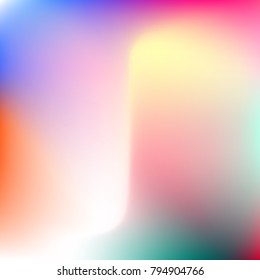 Pastel mesh modern background. Smooth blurred futuristic template. Bright hipster style backdrop. Softly delimited segments, sectors for info. Blank spectrum gradient for printed products, covers.