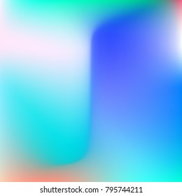 Pastel mesh modern background. Smooth blurred futuristic template. Bright hipster style backdrop. Softly delimited segments, sectors for info. Blank spectrum gradient for printed products, covers.