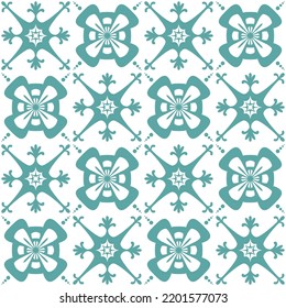 Azulejo-Design für Keramikfliesen und Wandgestaltung, traditioneller spanischer Hintergrund, weißer Hintergrund