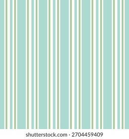 Pastel Mint Green and Blue Vertical Stripes Seamless Pattern for Baby Nursery Fabric and Modern Home Textile