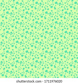 Nahtloses Muster mit geometrischen Formen aus Nudelminze und grüner Vektorillustration. Abstrakter Hintergrund für den Druck von Broschüren, Poster, Party, Sommerdruck, modernes Textildesign, Karten.