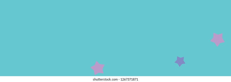 Pastel mint, pink, purple, blue, violet stars background vector banner useful for cards, design, decoration, fabric and paper prints, advertising.