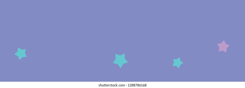 Pastel mint, pink, purple, blue, violet stars background vector banner useful for cards, design, decoration, fabric and paper prints, advertising.
