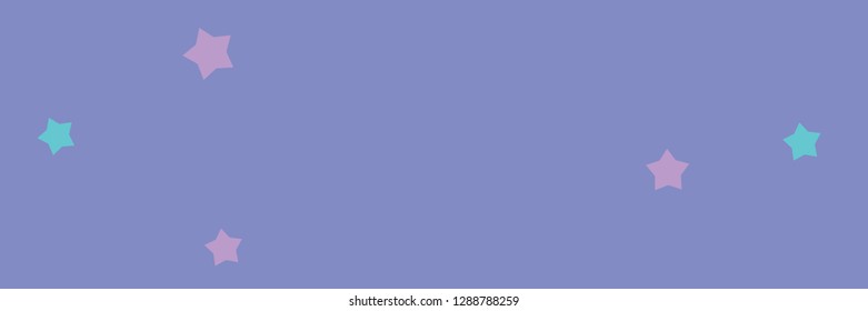 Pastel mint, pink, purple, blue, violet stars background vector banner useful for cards, design, decoration, fabric and paper prints, advertising.