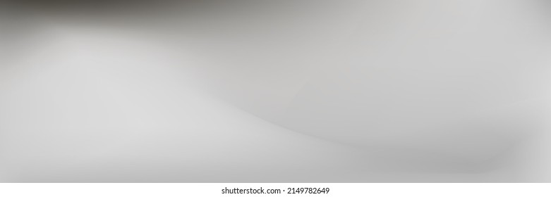 Pastel Monochrom Cloud Curve Fluid Gradient Background. Smog Smoke Water White Weather Gradient Mesh. Wavy Cloudy Liquid Smooth Sky Gray Background. Light Grey Blurry Silver Flow Metal Smooth Surface.