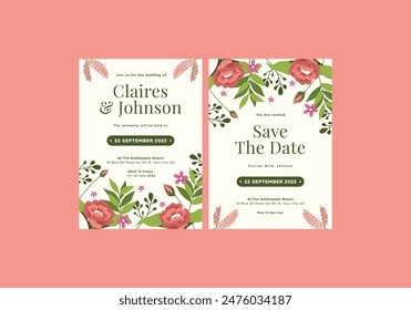 Pastel Mood Wedding Invitation Template**_ is clean, modern, simply style, and moreover it’s friendly use. It’s Quick And Easy to use to save your time. 