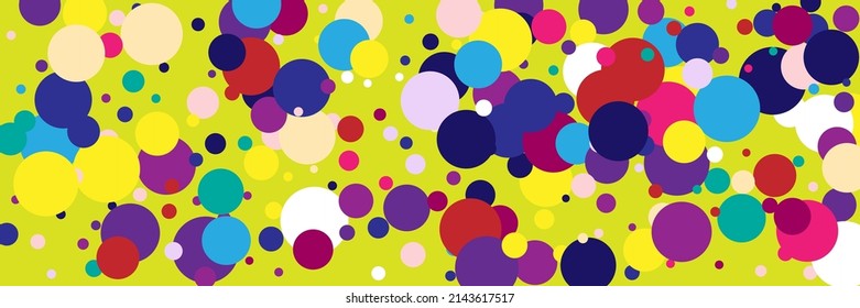 Pastel Multicolor Dark Red Rainbow Circles Background. Green Blue Color Beige Pink Yellow Composition. Play White Vibrant Children Kids Background. Purple Bright Violet Indigo Vivid Print.