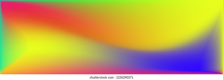 Pastellfarbene Mehrfarben Neon Fluid Sunset Gradient Mesh. Dynamische Leichtwasseroberfläche mit glatter Oberfläche. Unscharfer, heller, lebhafter, flüssiger Hintergrund. Lebhafter, farbiger Himmelskörper-Hintergrund.