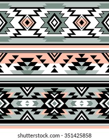 pastel multicolor tribal seamless pattern. aztec fancy abstract geometric art print. ethnic hipster backdrop. Wallpaper, cloth design, fabric, paper, wrapping, textile design template.