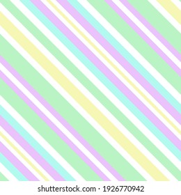 Pastel multicoloured stripe. Seamless vector linear pattern suitable for fashion and home decor