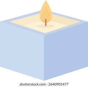 Pastel Muted Colors Scented Candle Decorative Candle Candles Graphic Illustration