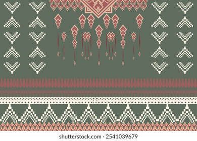 Pastel Native American Patterns, Native Ornaments, Abstract Geometric Backgrounds for Decor, Clothing, Fabric, Textiles, Fashion.