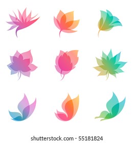 Pastel nature. Elements for design. Vector illustration (eps8).