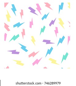pastel neon lightning bolt background