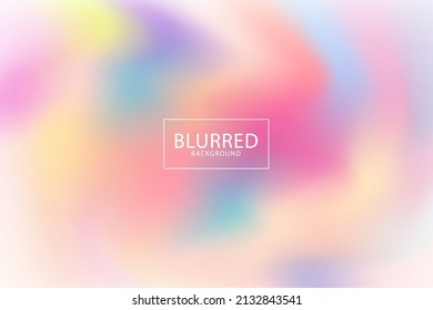Pastel neon rainbow. Template for presentation. Cover to web design. Abstract colorful gradient. Simple form and blend of color spaces. Multi Color Gradient Vector Background.