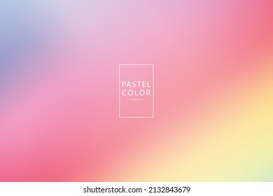 Pastel neon rainbow. Template for presentation. Cover to web design. Abstract colorful gradient. Simple form and blend of color spaces. Multi Color Gradient Vector Background.
