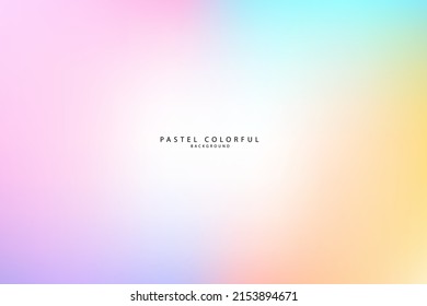Arcoiris de neón pastel. Plantilla para presentación. Cubierta al diseño web. Gradiente colorido abstracto. Forma sencilla y combinación de espacios de color. Fondo del vector de gradiente de múltiples colores.