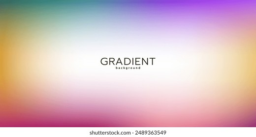 Pastel neon rainbow. Template for presentation. Cover to web design. Abstract colorful gradient. Simple form and blend of color spaces. Multi Color Gradient Vector Background.