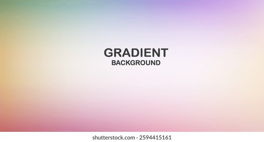 Pastel neon rainbow. Template for presentation. Cover to web design. Abstract colorful gradient. Simple form and blend of color spaces. Multi Color Gradient Vector Background.