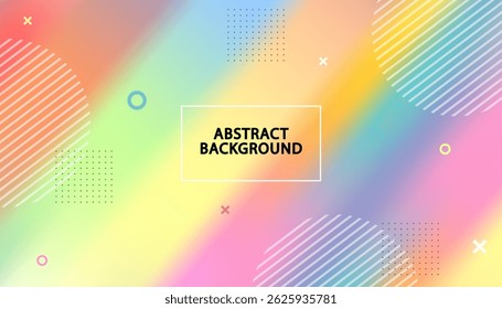 Arco iris de neón pastel. Plantilla de presentación. Tapa al Diseño web. Abstractas gradiente colorido. Forma simple y mezcla de espacios de color. Fondo de Vector degradado multicolor.