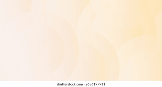 Pastel orange abstract background with layers on bright space with overlapping circle effect decoration. Circle style concept modern graphic design element for banner.