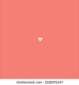 Pastel de fondo naranja con corazones para hacer tarjetas de felicitación.