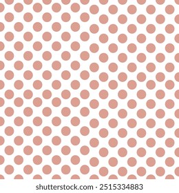 Patrón transparente de puntos de círculo naranja pastel. Ilustración de fondo de Vector.