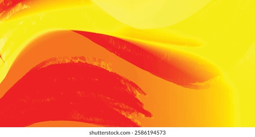 Pastel orange wavy blur texture. Abstract hologram liquid gradient background 3d rendering