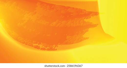Pastel orange wavy blur texture. Abstract hologram liquid gradient background 3d rendering