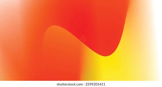 Pastel orange wavy blur texture. Abstract hologram liquid gradient background 3d rendering