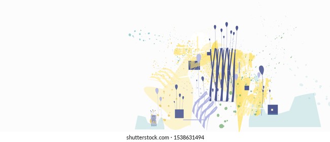Pastel paint splashes abstract backgrounds colorful holiday vector Illustration graphic design poster flyer leaflet party