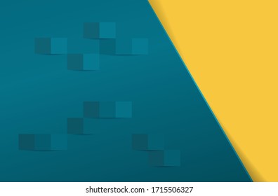 Pastel paper cut background. Abstract 3d color vector banner. Paper art style design can be used for poster, cover, book design adn advertising.