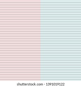Pastel paper notebook background, vector illustration