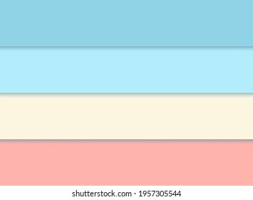 Fondo de banner vectorial de papel Pastel