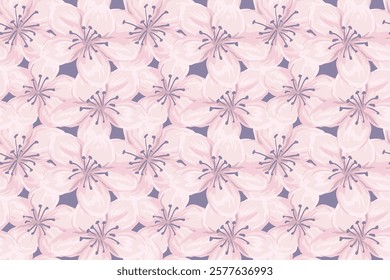 Pastel pattern with abstract artistic florals. Vector hand drawn. Repeated shapes flowers seamless print on a light background. Designs ornament for textiles, fabric, cover