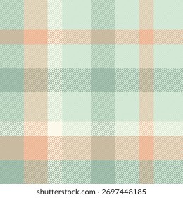 Pastel pattern tartan vector, collage plaid background seamless. Artistic check texture textile fabric in pastel and light colors palette.