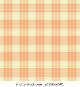 Pastel peach and cream plaid pattern.  Perfect for textile designs, backgrounds, or website design.