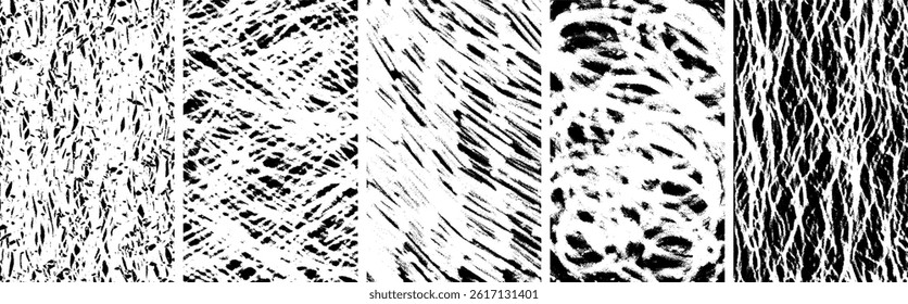 Pastel pencil texture vector background set. Abstract hand drawn doodle sketch lines backdrop collection. Stroke scribble freehand drawing