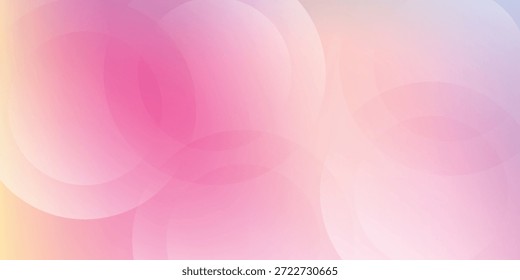 Fondo Abstractas Rosa Pastel Con Gradientes Suaves Y Círculos Para Un Sentimiento Tranquilo Y Romántico