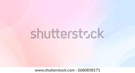 Pastel pink and blue blur backdrop with transparent shapes sphere. Light gradient vector banner. Background abstract purple sky. Soft blurred light bg. Pastel gradation water cover design