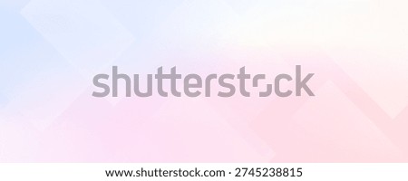 Pastel pink and blue blur backdrop with transparent shapes square. Light gradient vector banner. Background abstract purple sky. Soft blurred light bg. Pastel gradation water cover design