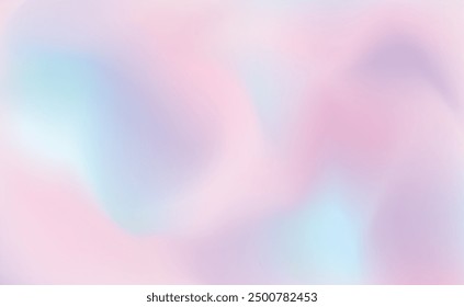 Fondo holográfico degradado azul rosado pastel para encabezado de Web, diseño de Anuncio. Fondo lindo del holograma, papel suave de la textura. Vector EPS 10