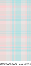 Pastel pink and blue plaid pattern.  Soft, subtle texture ideal for backgrounds, textile designs, and feminine branding.  Evokes feelings of calmness and gentleness.