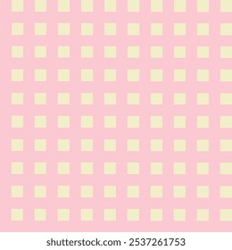 Pastel pink checked the pattern for the background.