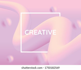 Pastel pink fluid abstract background, light colored liquid, soft 3d liquid ,minimal style 