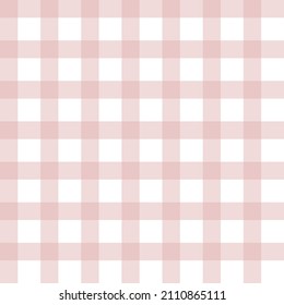 Patrón transparente de plaid de Gingham rosa Pastel. Diseño de superficie de comprobación de búfalo. Fondo abstracto geométrico.